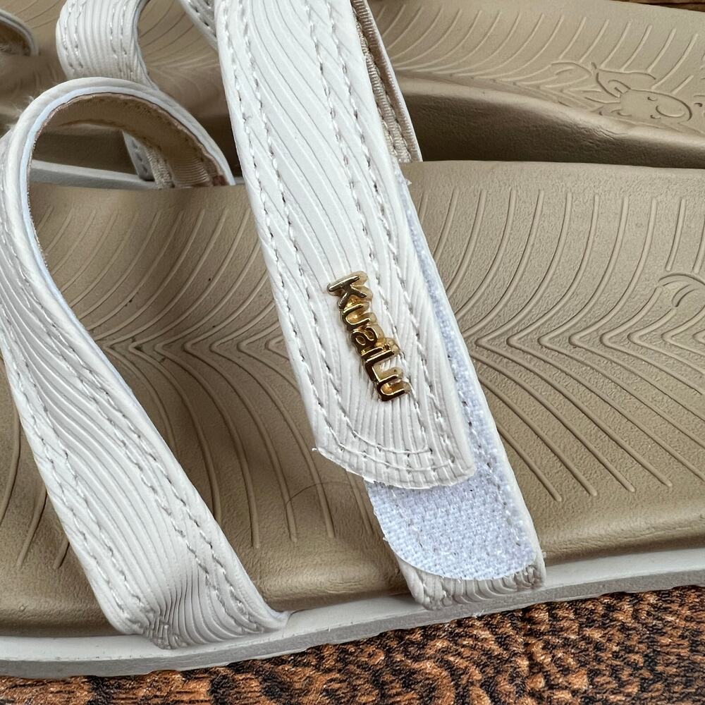 KuaiLu Beige Orthotic Slip On Slide Sandals Women's 9.5 Cushion Summer Shoes - Picture 3 of 8
